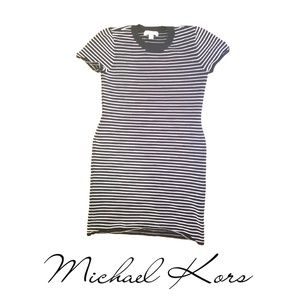 Michael Kors Striped B&W Dress/Size Xl/Size 16